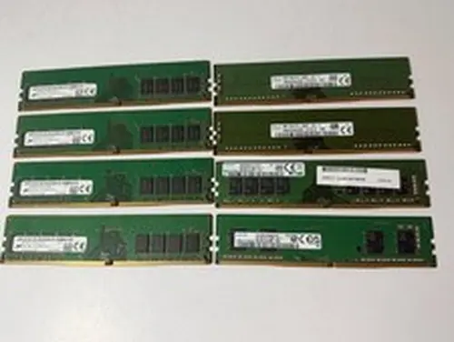 DDR4 Lot of 8- 8GB each DDR4 Desktop Memory 2666V-3200A Mixed Brands