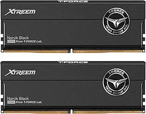 TeamGroup TEAMGROUP T-Force XTREEM DDR5 Ram 48GB (2x24GB) 8000MHz PC5-64000 CL38 M-DIE Desktop Memory Module Ram for Intel XMP 3.0 & AMD Expo Compatible Black FFXD548G8000HC38EDC01