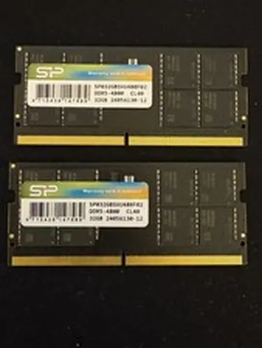 Silicon Power 64GB 2x32GB DDR5 4800 CL40 SODIMM Laptop Memory RAM Kit