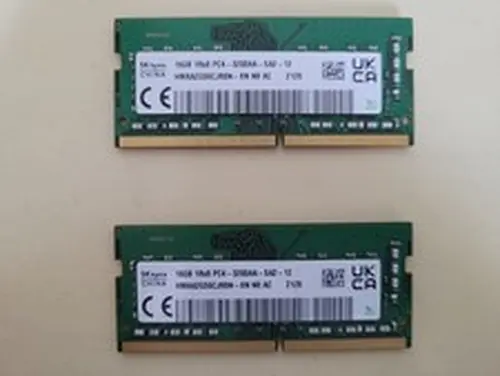 SK Hynix 32GB (2x16GB) DDR4 3200MHz SDRAM 260 Pin Memory Module