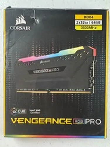 Corsair Vengeance RGB Pro 64GB 2x32GB DDR4 RAM 3600MHz CMW64GX4M2D3600C18