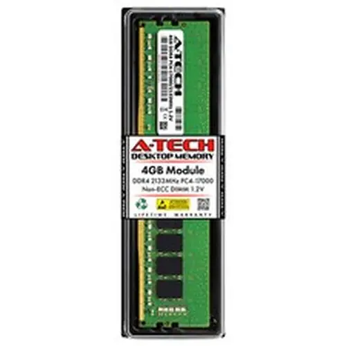 A-Tech 4GB PC4-17000 Desktop DDR4 2133 MHz Non ECC 288-Pin DIMM Memory RAM 1x 4G