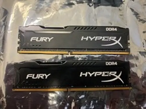 2xKingston HyperX Fury 8GB DDR4 RAM DIMM DDR4-2133 PC4-17000 Memory HX421C14FB/8