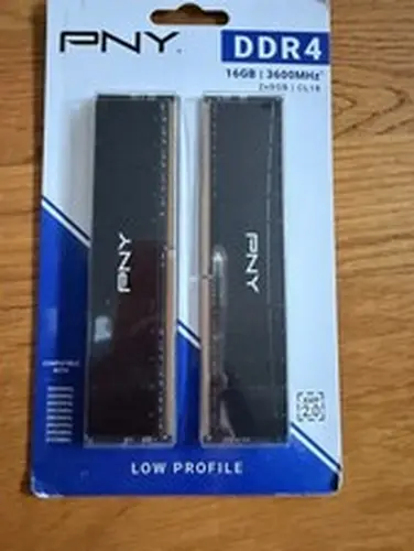 PNY DDR4 16GB (2x8GB) 3600MHz CL18 LOW PROFILE MEMORY KIT FACTORY SEALED NEW