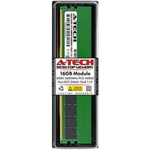 A-Tech 16GB DDR5 5600 MHz Desktop DIMM PC5-44800 288-Pin Non-ECC Memory RAM 16G