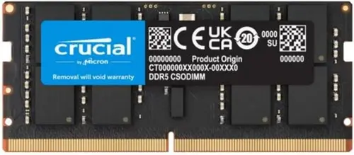 Crucial 16GB 32GB DDR5 6400 PC5 51200 Faster Next-Gen CSODIMM Laptop RAM Memory