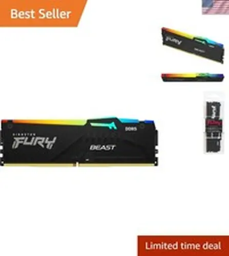 FURY Beast 8GB DDR5 RGB Memory 5200MT/s CL40 for Ultimate Gaming Performance