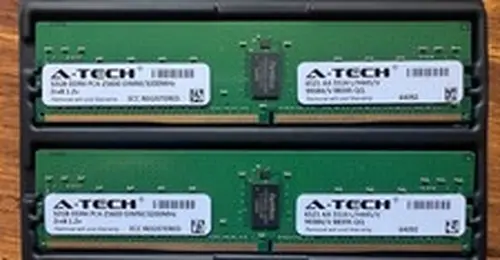 A-Tech 32GB DDR4 3200MHz PC4-25600 ECC RDIMM Server Memory - Lot of 4 (128GB)