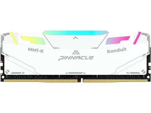 Timetec Pinnacle Konduit RGB 8GB DDR4 3200MHz PC4-25600 CL16-18-18-38 1.35V Compatible for AMD and Intel Desktop Gaming PC Memory Module RAM - White