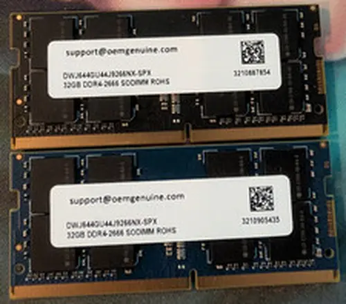 OEM Genuine (Samsung) SODIMM DDR4 Memory RAM - 32GB