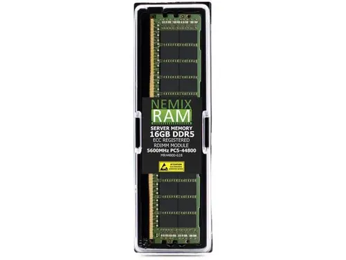 16GB DDR5 5600MHz PC5-44800 1Rx8 1.1V CL46 288-PIN ECC Registered RDIMM NEMIX RAM Server Memory Compatible with Supermicro H13DSG-O-CPU Motherboard