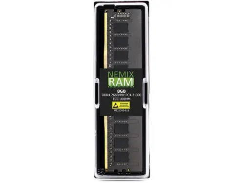 NEMIX RAM 8GB (1X8GB) DDR4 2666MHZ PC4-21300 1Rx8 1.2V 288-PIN ECC Unbuffered UDIMM Memory Compatible with Dell PowerEdge R250 Rack Server