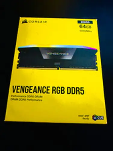 CORSAIR VENGEANCE RGB 64GB RAM (2 x 32GB) (DDR5-6000) Memory