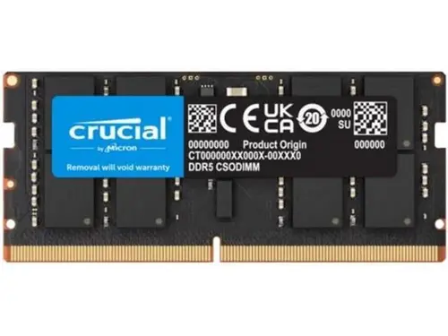 Crucial 32GB 6400MHz DDR5-6400 PC5-51200 Faster Next-Gen CSODIMM CT32G64C52CS5 Support for Ai, Laptop Notebook RAM Memory