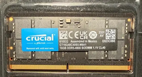 Crucial 16GB DDR5-4800 SO-DIMM Laptop Memory Modules (1x16GB) RAM