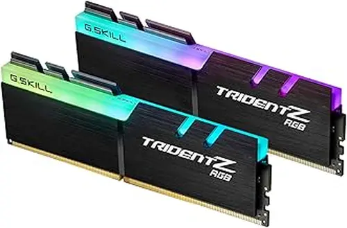 G.Skill G.SKILL Trident Z RGB Series DDR4 RAM (XMP) 64GB (2x32GB) 3600MT/s CL18-22-22-42 1.35V Intel AMD Desktop Computer Memory U-DIMM (F4-3600C18D-64GTZR)