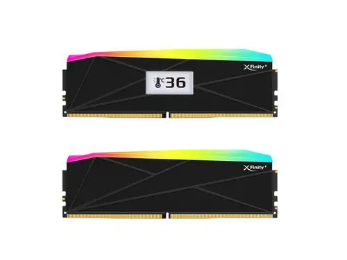 V-COLOR OLED XFinity+ DDR5 64GB (2x32GB) 8000MHz CL40 1.35V SK Hynix IC RGB Gaming Desktop Memory with Built-in OLED Display, Black, for AMD EXPO...