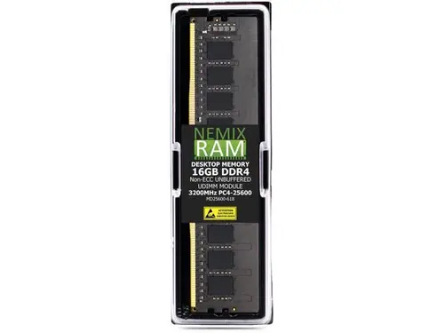 16GB DDR4 3200MHz PC4-25600 1Rx8 1.2V CL22 288-PIN Non-ECC Unbuffered UDIMM NEMIX RAM Desktop PC Memory Compatible with ASUS Pro H610M-CT2 D4-CSM...
