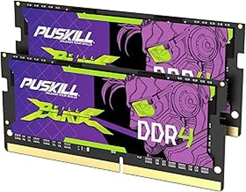 PUSKILL PUSKILL DDR4 Laptop RAM 32GB Kit (2x16GB) 3200MHz (PC4-25600) 260-Pin SODIMM CL22 1.2V - Plug and Play Upgrade for Gaming Laptops and Notebooks, Compatible with Intel & AMD
