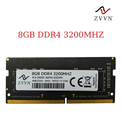 For ZVVN 8GB DDR4 3200 MHz PC4-25600 SODIMM 260-Pin 1Rx16 Laptop Memory RAM BL