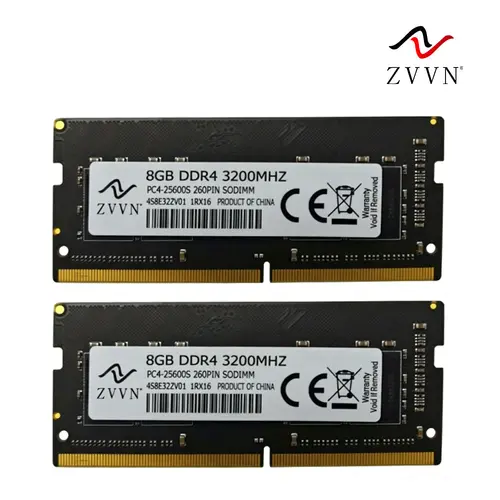 For ZVVN 8GB DDR4 3200 MHz PC4-25600 SODIMM 260-Pin 1Rx16 Laptop Memory RAM BL