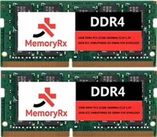 32GB (2X16GB) DDR4 MEMORY RAM for Synology NAS Diskstation DS923+