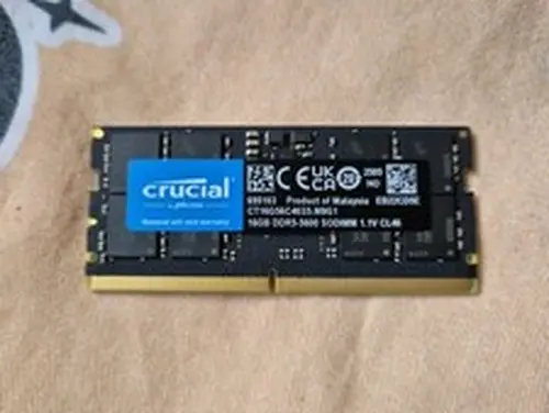 Crucial 16GB DDR5 5600 CL46 SODIMM 5600MHz RAM Laptop Internal Memory Card