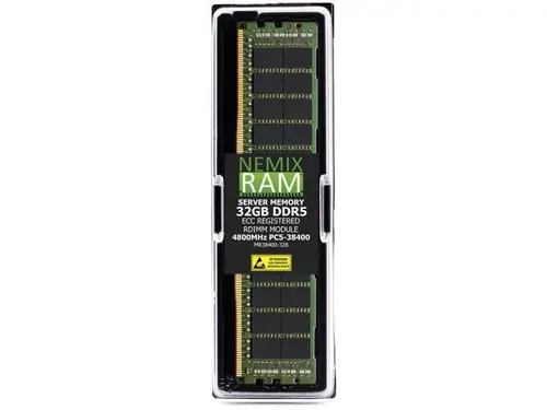 32GB DDR5 4800MHz PC5-38400 2Rx8 1.1V CL40 288-PIN ECC Registered RDIMM NEMIX RAM Server Memory Compatible with Supermicro H14DSH Motherboard