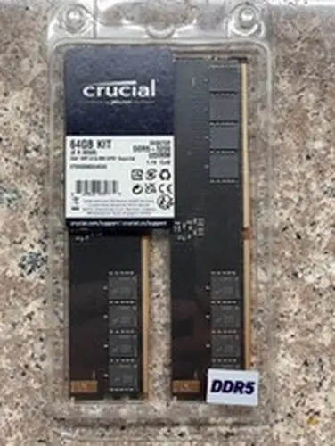 *BRAND NEW* Crucial 64GB 2x 32GB DDR5 UDIMM 5200MHz RAM CT2K32G52C42U5