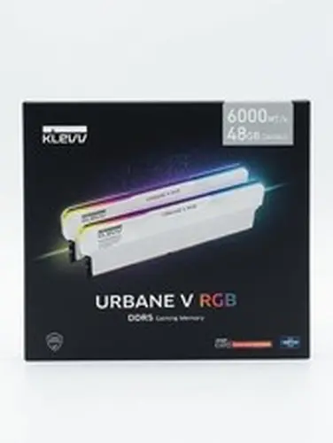 KLEVV URBANE V RGB DDR5 48GB (2x24GB) 6000MT/s White | RGB Sync XMP/EXPO