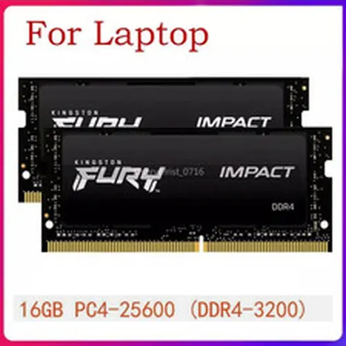 Fury Impact 32GB 16GB 260Pin Ram DDR4 SO-DIMM 3200 MHz PC4-25600 Laptop Memory