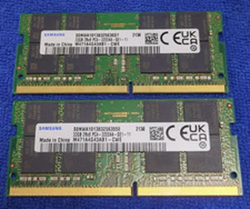 64GB Kit (2x32GB) Samsung DDR4 PC4 3200MHz CL22 Laptop Memory RAM SODIMM 3200AA