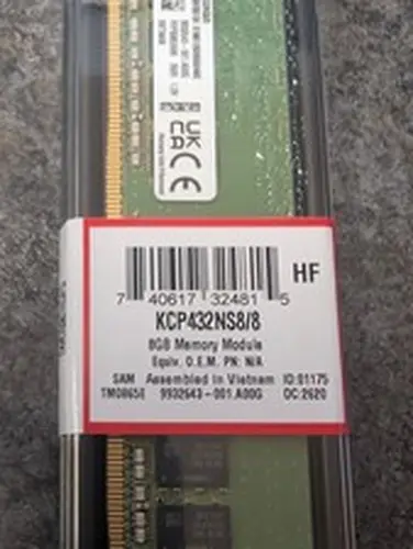 Kingston 8GB DDR4 SDRAM Memory Module (KCP432NS8/8) - Sealed