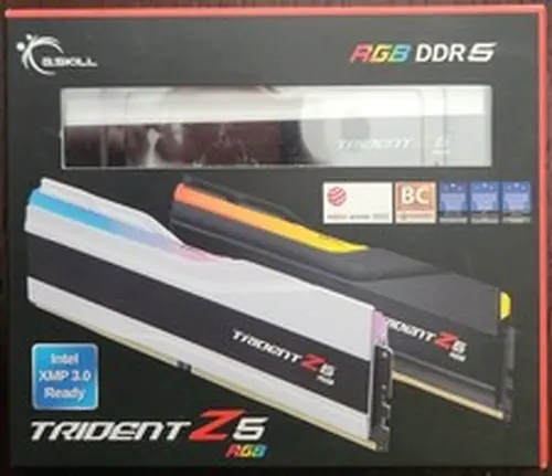 NEW G.SKILL TRIDENT Z5 RGB 64GB (2 x 32GB) DDR5 CL32 6400MHZ RAM MEMORY WHITE