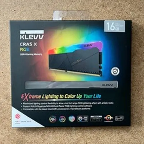 Klevv Cras X RGB 16GB (2 x 8GB) DDR4 Gaming Memory 3200MHz CL16 RAM 16-18-18-38