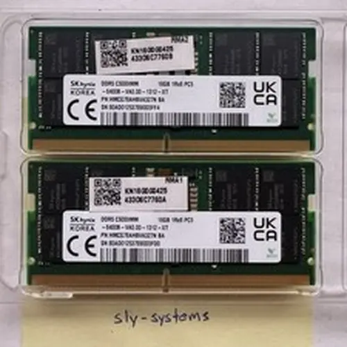 SK hynix HMCG78AHBVA327N 32GB (2×16GB) DDR5‑6400 CSODIMM 1Rx8