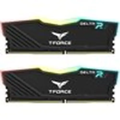 TEAMGROUP TF3D416G3200HC16CDC01 T-Force Delta RGB DDR4 16GB (2x8GB) 3200MHz (PC4-25600) CL16 Desktop Memory,Black