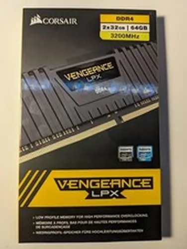 CORSAIR VENGEANCE LPX 64GB (2x32GB) DDR4 3200MHz C16 UDIMM Desktop Memory
