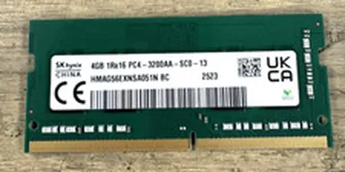 SK Hynix 4GB Ram Memory Card PC4-3200AA 3200Mhz DDR4 SODIMM HMAG56EXNSA051N BC