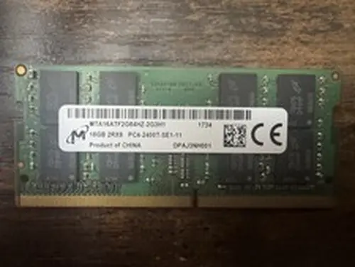 Micron 16GB (1 x 16GB) PC4-19200 (DDR4-2400) Memory (MTA16ATF2G64HZ-2G3H1)