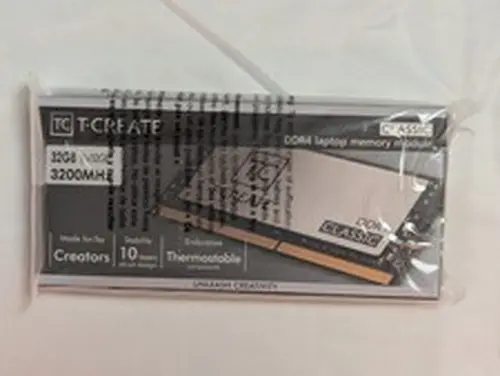 Unopened Team Group T-CREATE 32GB (1x32GB) DDR4 SO-DIMM 3200MHz laptop memory