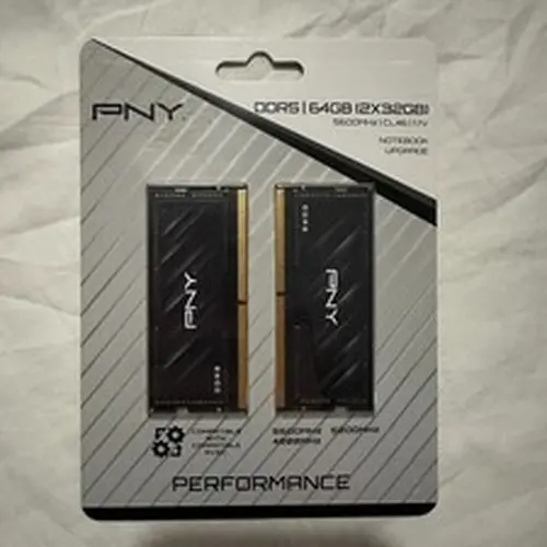 PNY 64GB DDR5 RAM 2x32GB Notebook Laptop Memory Upgrade Performance 4800MHz