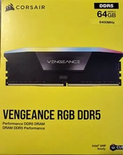 Corsair Vengeance RGB DDR5 64GB 6400MHz 32gbx2 CL32 Desktop RAM