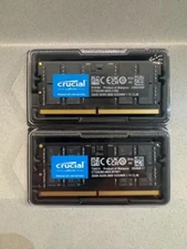 Crucial 64GB Kit (2x32GB) DDR5-5600 SODIMM Laptop Memory CT32G56C46S5