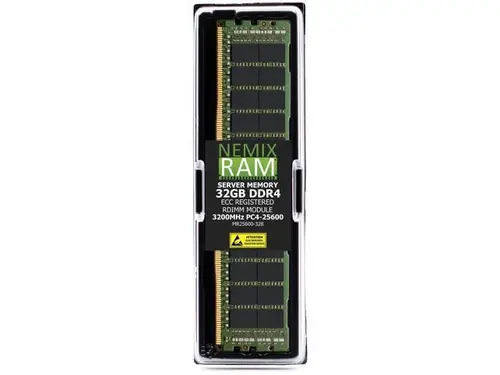 32GB DDR4 3200MHz PC4-25600 2Rx8 1.2V CL22 288-PIN ECC Registered RDIMM NEMIX RAM Server Memory Compatible with Supermicro X12DPFR-AN6 Motherboard...