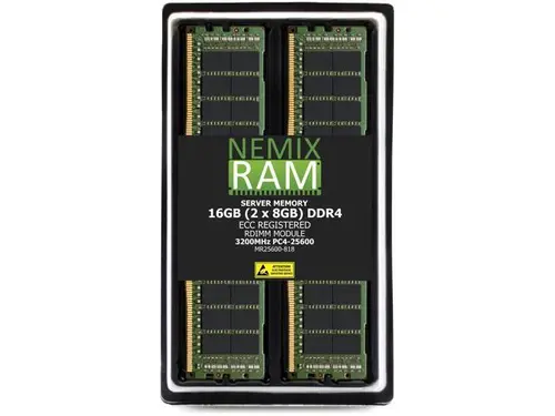 16GB 2X8GB DDR4 3200MHz PC4-25600 1Rx8 1.2V CL22 288-PIN ECC Registered RDIMM NEMIX RAM Server Memory KIT Compatible with Supermicro X12SPA-TF...