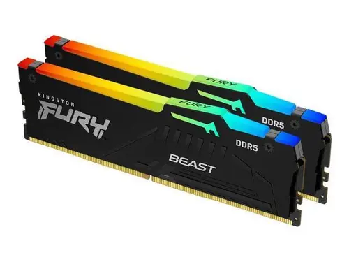 Kingston FURY Beast 16GB (2 x 8GB) 288-Pin PC RAM DDR5 6000 (PC5 48000) Memory (Desktop Memory) Model KF560C30BBEAK2-16
