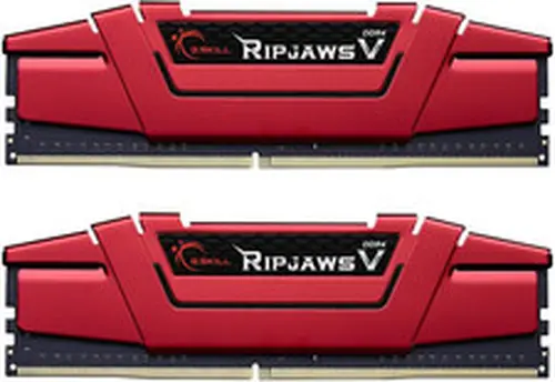 RipjawsV DDR4 RAM 16GB (2x8GB) 3200MTs CL16 Desktop Memory U-DIMM Red Compatible