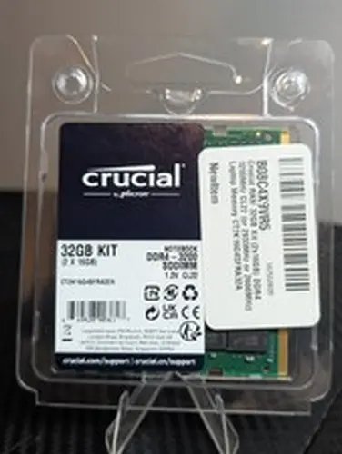 Crucial 64GB Kit (2 x 32GB) DDR4-3200 SODIMM Memory