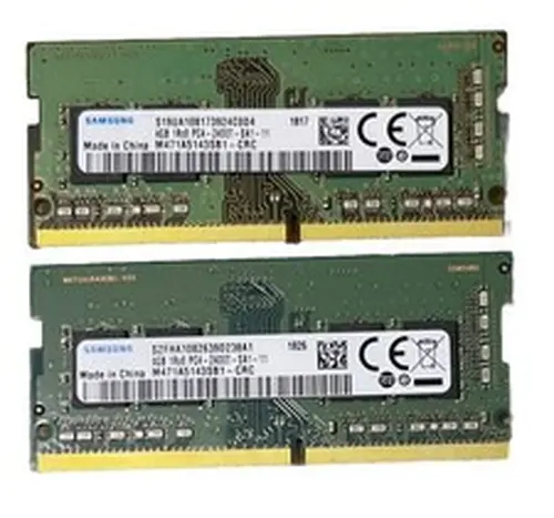 Lot of 2 - Samsung M471A5143SB1-CRC 4GB 1Rx8 PC4-2400T DDR4 SODIMM RAM Memory